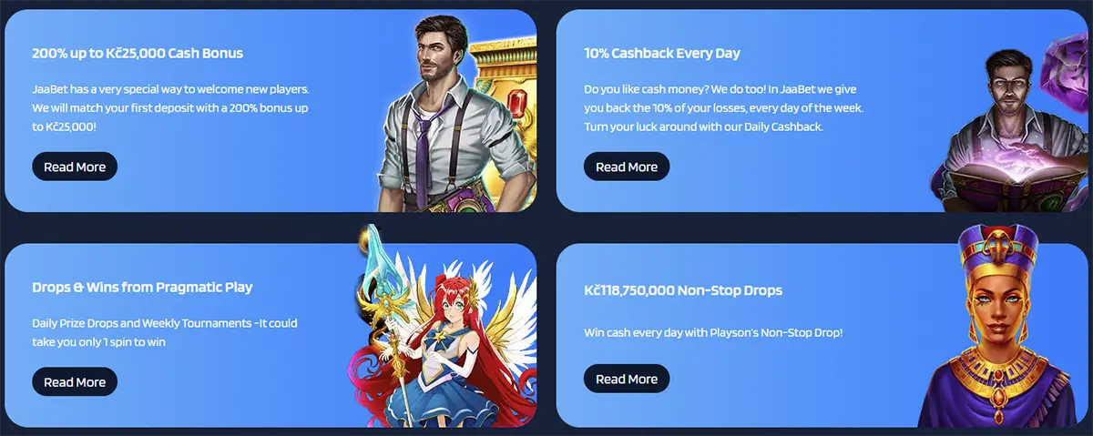 JaaBet Casino Bonussen en Promoties